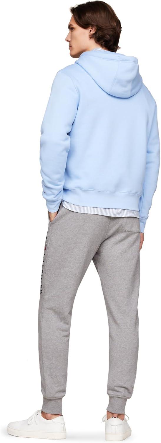imageTommy Hilfiger Mens Medium Weight Fleece Hoodie Sweatshirt With Embroidered Logo Also Available in Big amp TallVessel Blue