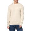 imageTommy Hilfiger Mens Cable Knit Crewneck Sweater Lightweight PulloverHeathered Oatmilk