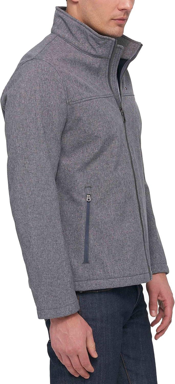 imageTommy Hilfiger Mens Active Soft Shell JacketHeather Charcoal