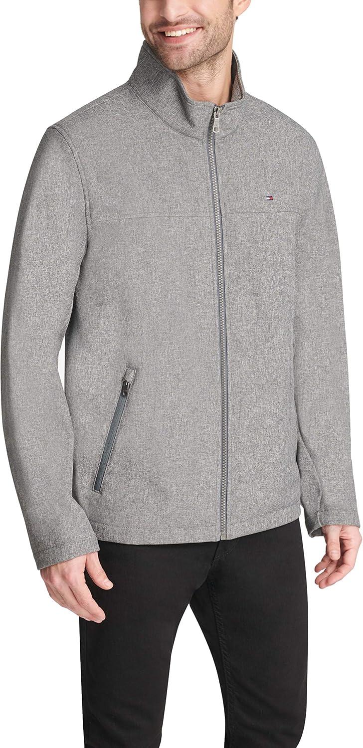 imageTommy Hilfiger Mens Active Soft Shell JacketHeather Grey