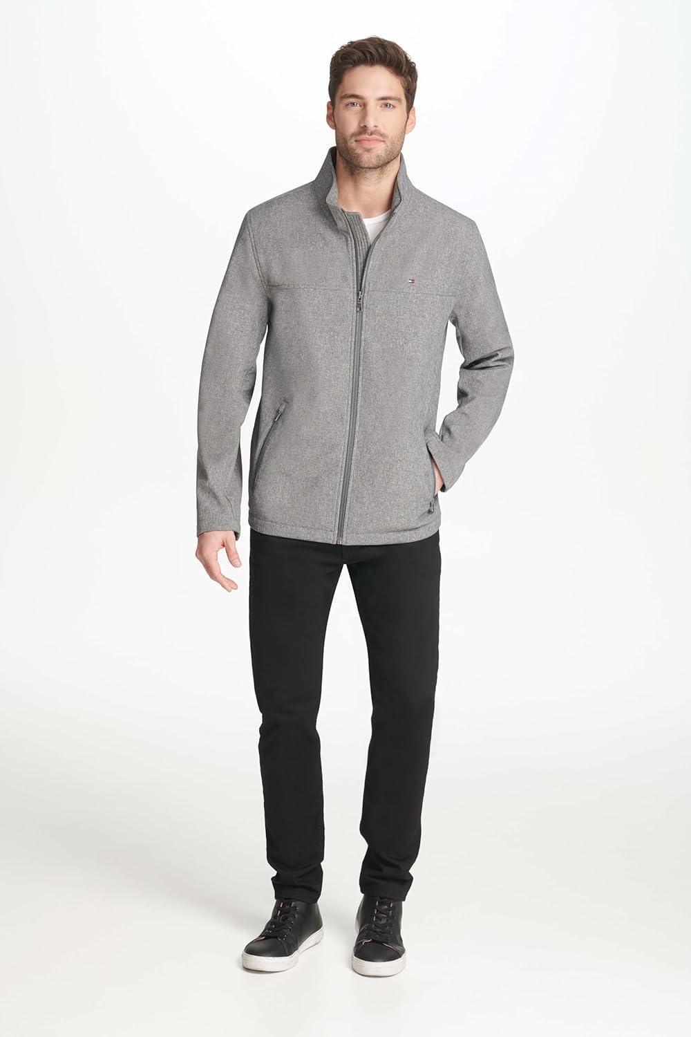 imageTommy Hilfiger Mens Active Soft Shell JacketHeather Grey