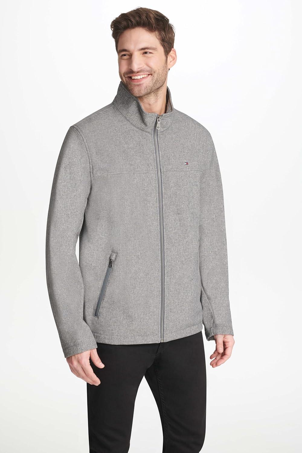 imageTommy Hilfiger Mens Active Soft Shell JacketHeather Grey