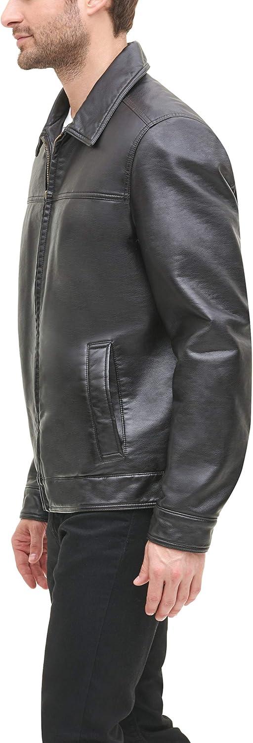 imageTommy Hilfiger Mens Classic Faux Leather JacketDark Brown