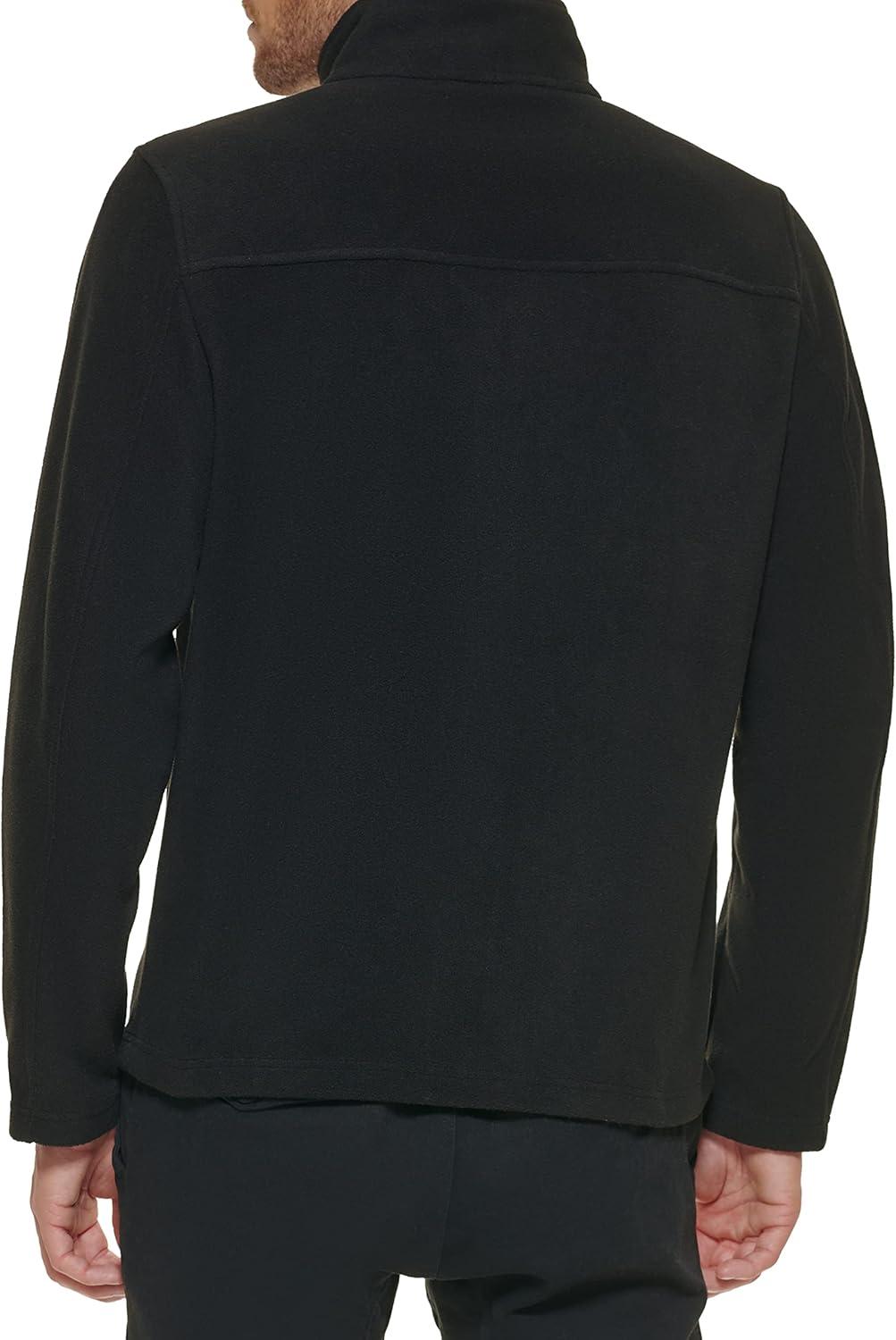 imageTommy Hilfiger Mens Classic Zip Front Polar Fleece JacketBlack