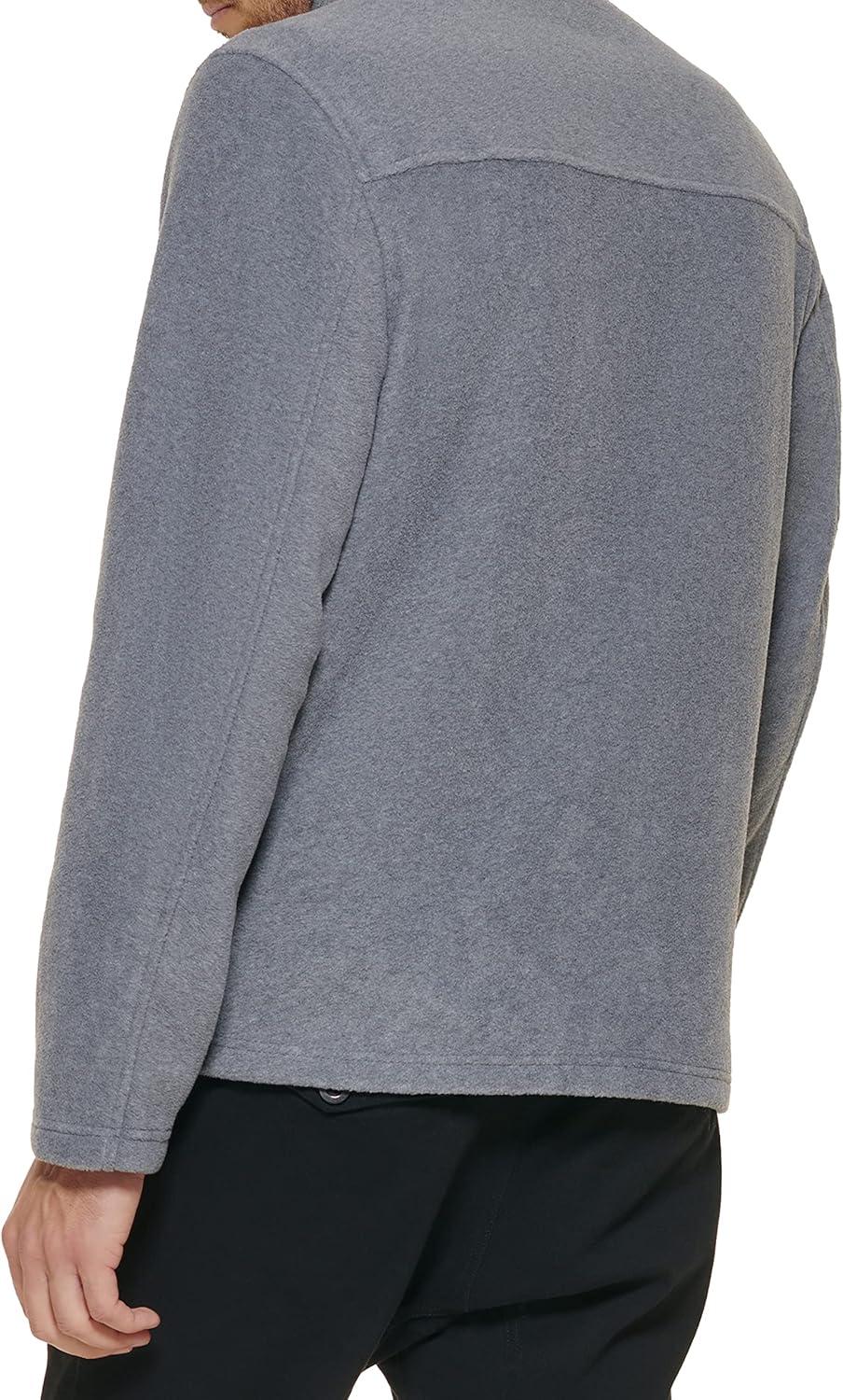 imageTommy Hilfiger Mens Classic Zip Front Polar Fleece JacketLight Grey