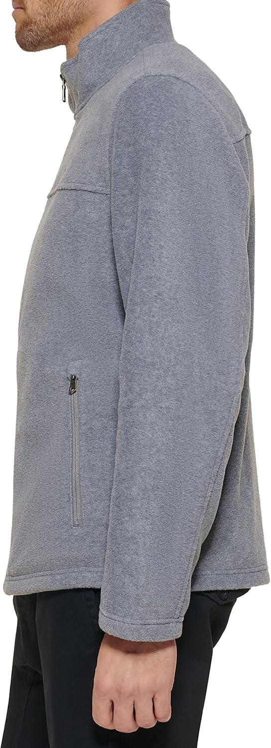 imageTommy Hilfiger Mens Classic Zip Front Polar Fleece JacketLight Grey