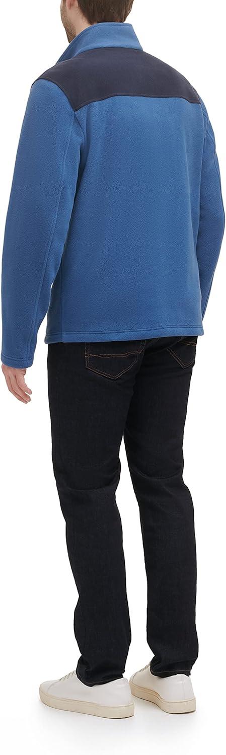 imageTommy Hilfiger Mens Classic Zip Front Polar Fleece JacketNavyRoyal Blue