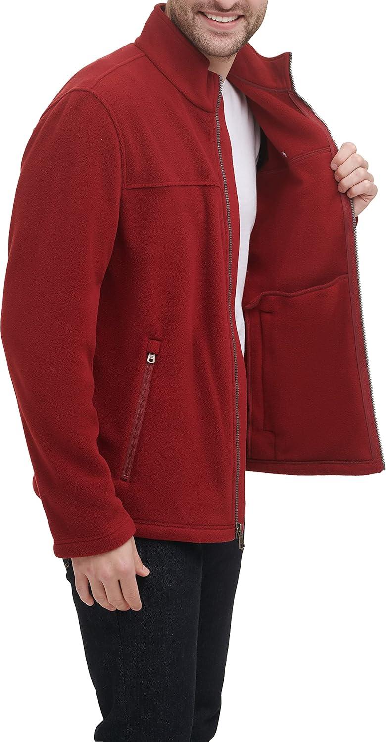 imageTommy Hilfiger Mens Classic Zip Front Polar Fleece JacketRed