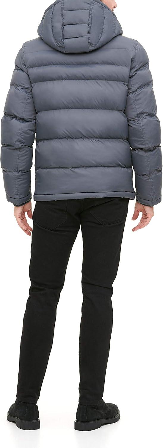 imageTommy Hilfiger Mens Down Alternative Hooded Puffer Jacket Standard and Big amp TallCharcoal