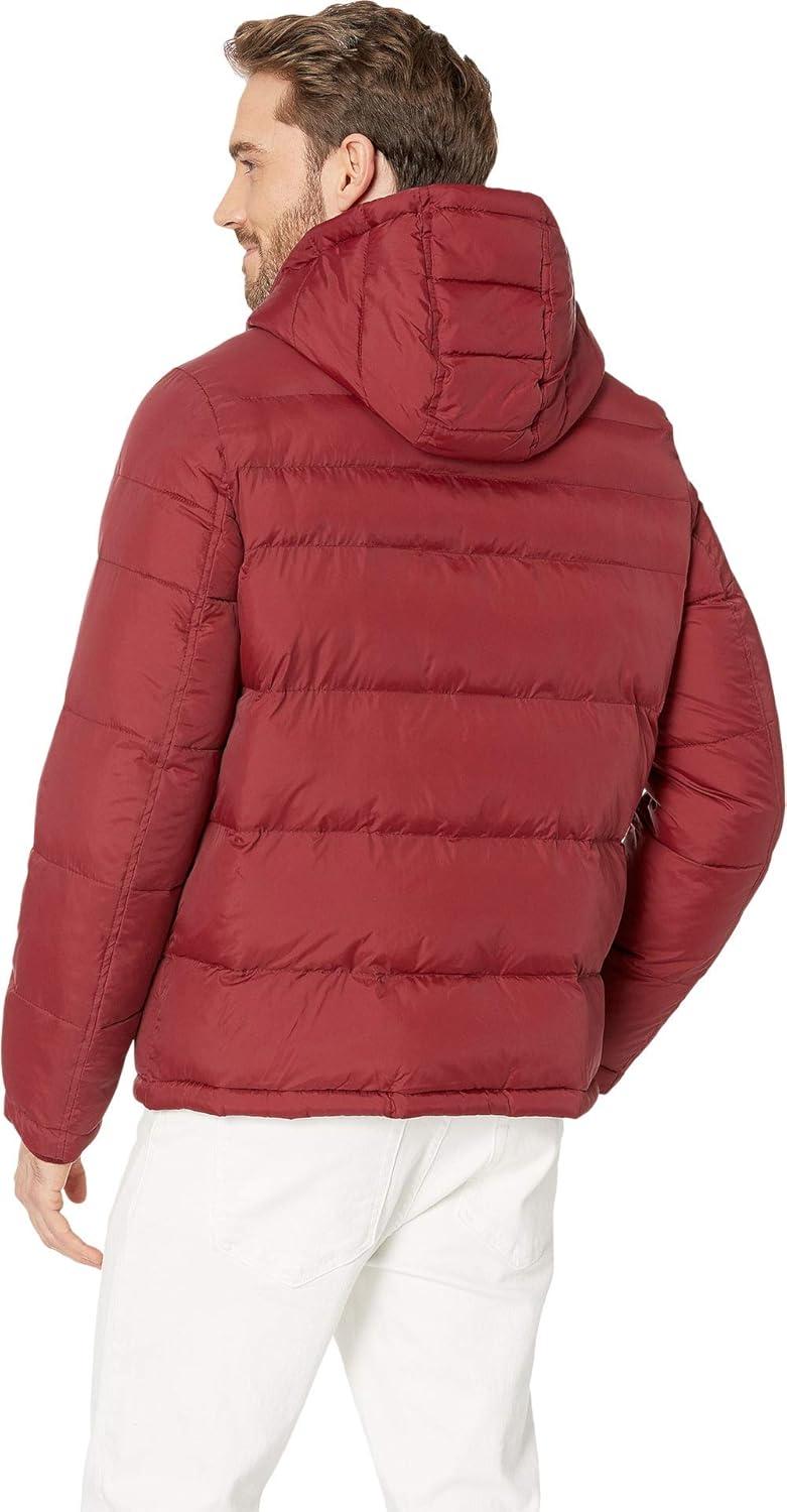 imageTommy Hilfiger Mens Down Alternative Hooded Puffer Jacket Standard and Big amp TallDeep Red