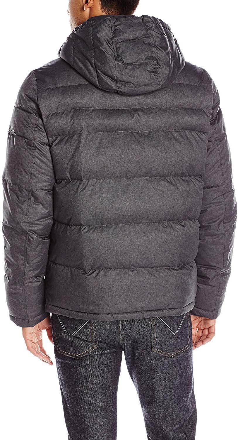 imageTommy Hilfiger Mens Down Alternative Hooded Puffer Jacket Standard and Big amp TallHeather Charcoal