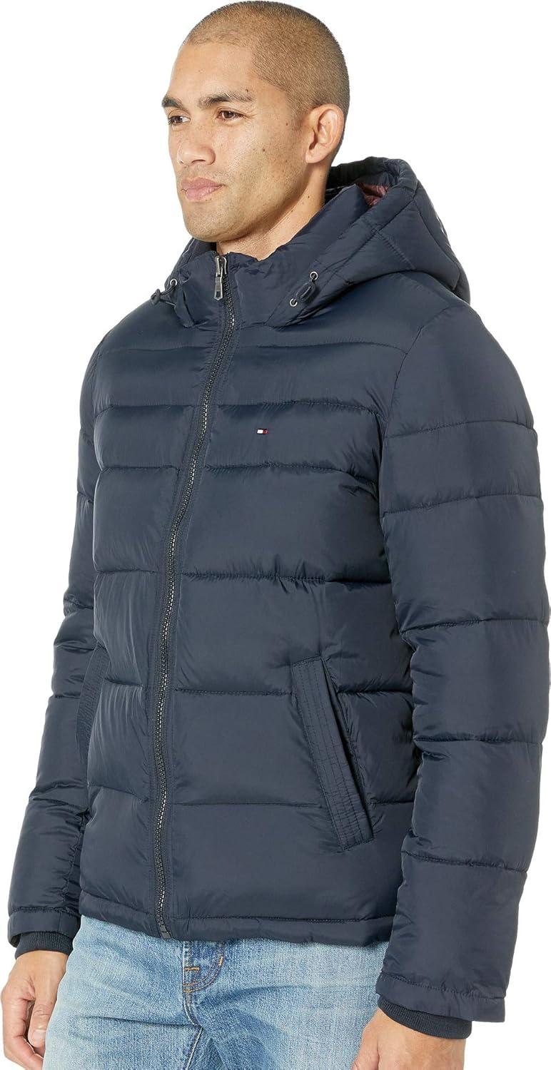 imageTommy Hilfiger Mens Down Alternative Hooded Puffer Jacket Standard and Big amp TallMidnight