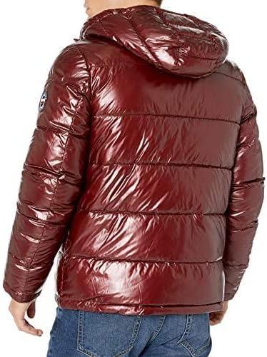 imageTommy Hilfiger Mens Down Alternative Hooded Puffer Jacket Standard and Big amp TallPearlized Red