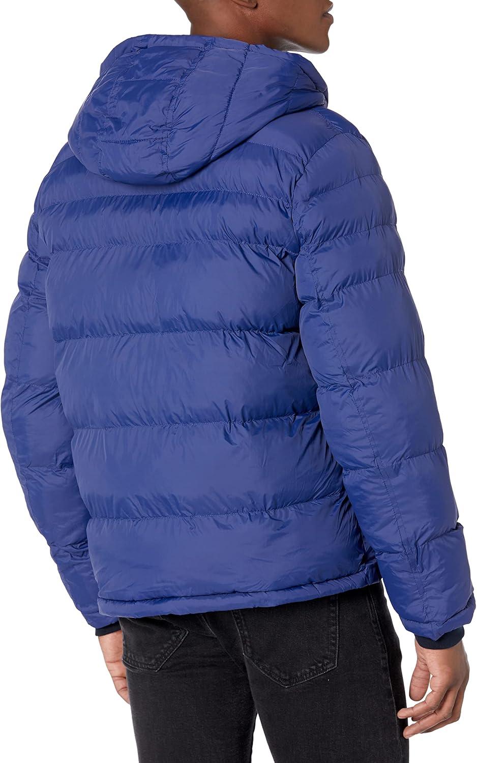 imageTommy Hilfiger Mens Down Alternative Hooded Puffer Jacket Standard and Big amp TallRoyal Blue