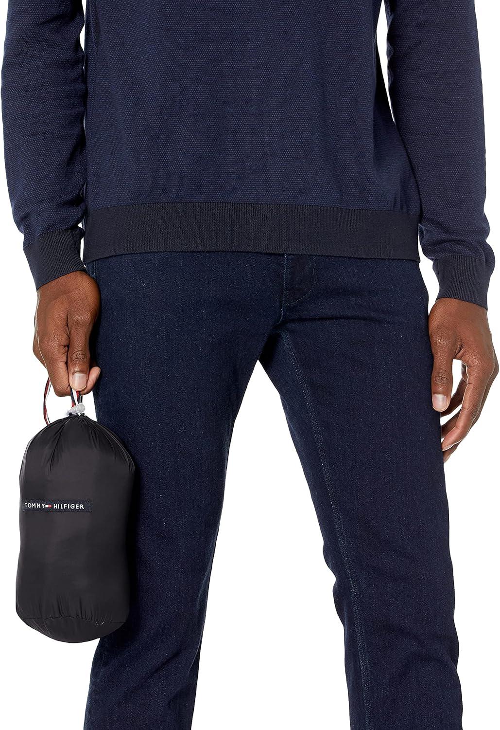 imageTommy Hilfiger Mens Embroidered Logo Puffer JacketLegacy Black