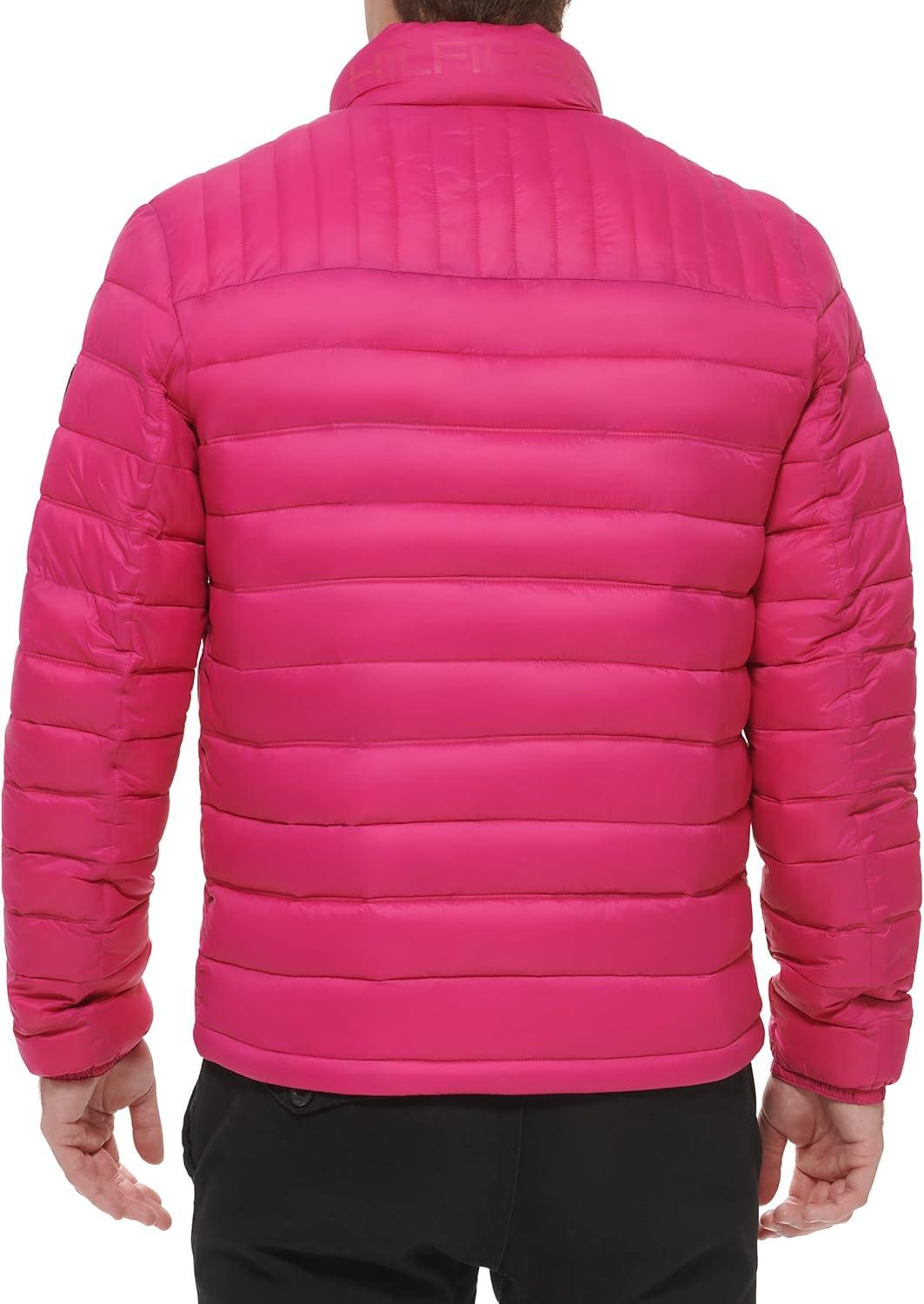 imageTommy Hilfiger Mens Embroidered Logo Puffer JacketPink