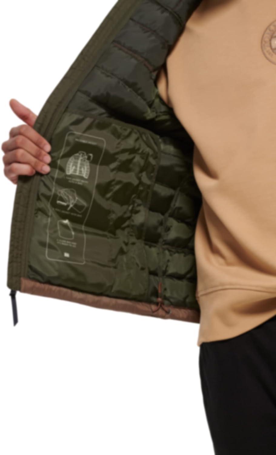 imageTommy Hilfiger Mens Embroidered Logo Puffer JacketStandard Issue Combo