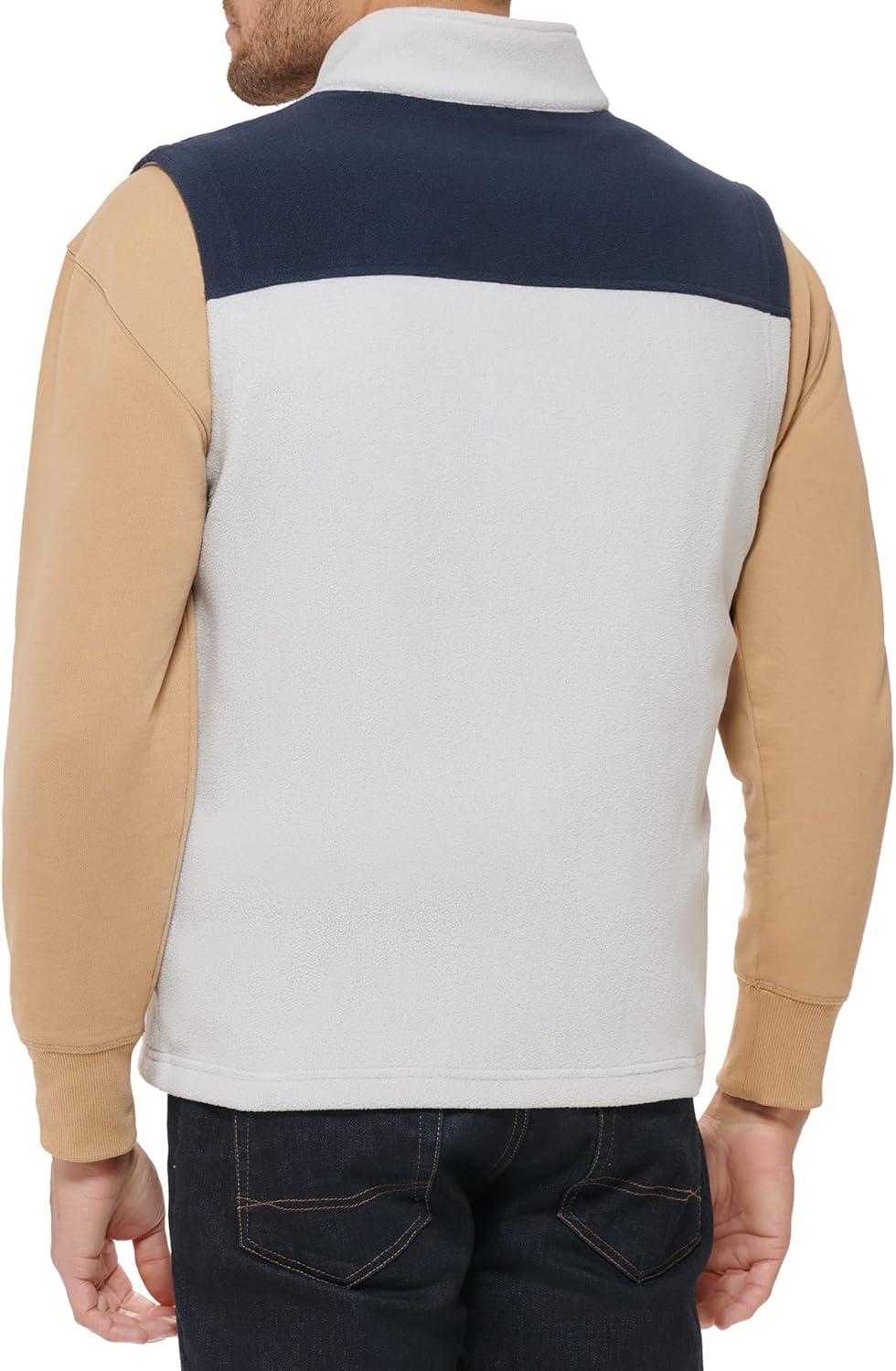 imageTommy Hilfiger Mens Lightweight Polar Fleece VestNavyIce