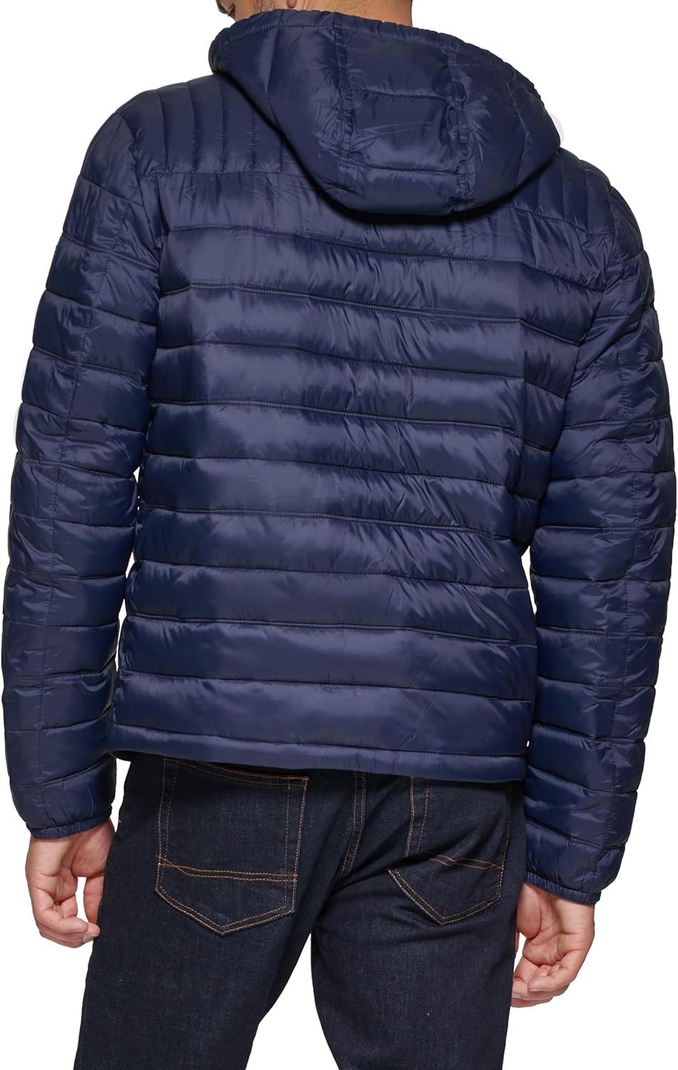 imageTommy Hilfiger Mens Water Resistant Ultra Loft Filled Hooded Puffer JacketMidnight