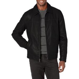 Tommy Hilfiger Men’s Classic Faux Leather Jacket(Black)