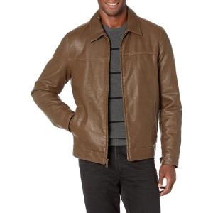 Tommy Hilfiger Men’s Classic Faux Leather Jacket(Earth)