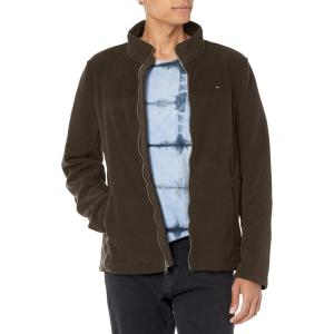 Tommy Hilfiger Men’s Classic Zip Front Polar Fleece Jacket(Olive)