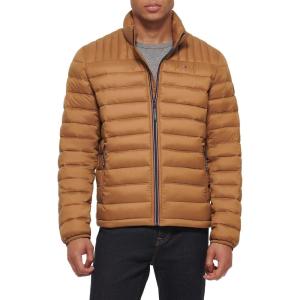 Tommy Hilfiger Mens Embroidered Logo Puffer Jacket(Nuthatch)