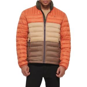 Tommy Hilfiger Mens Embroidered Logo Puffer Jacket(Standard Issue Combo)