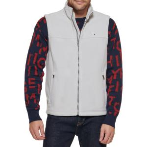 Tommy Hilfiger Men’s Lightweight Polar Fleece Vest(Ice)