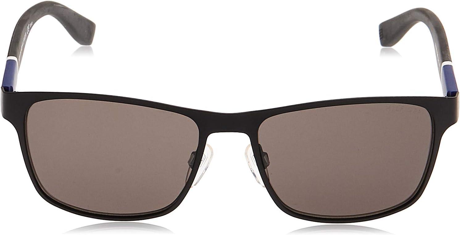 imageTommy Hilfiger Mens TH1283S Rectangular Sunglasses Matte Black 55 mm
