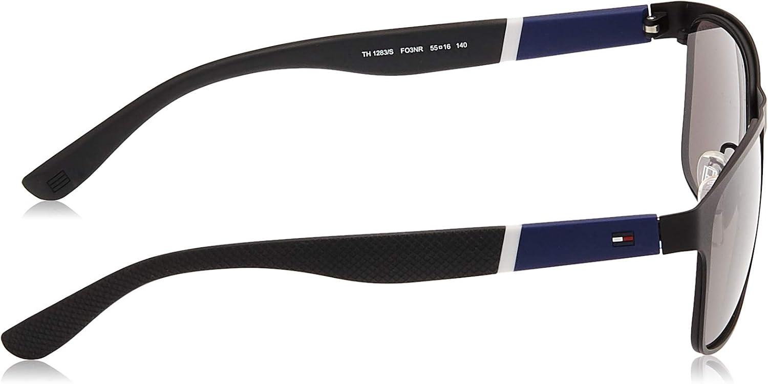 imageTommy Hilfiger Mens TH1283S Rectangular Sunglasses Matte Black 55 mm