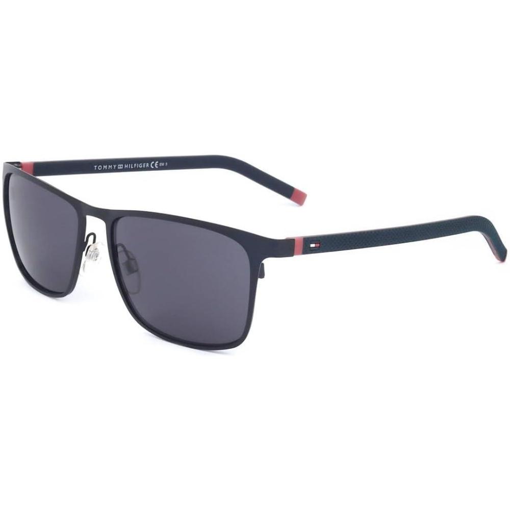 imageTommy Hilfiger Men Th 1716S Sunglasses Blue RedGray 57mm 16mm US