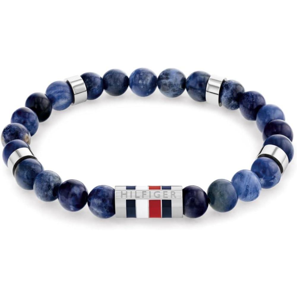imageTommy Hilfiger Mens Beaded Stretch Bracelet