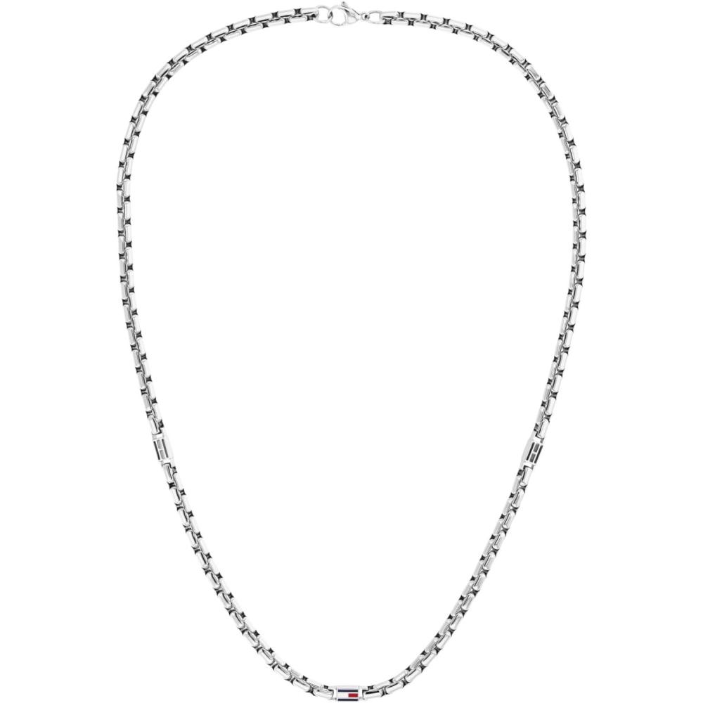 imageTommy Hilfiger Mens Enamel Flag Chain Necklace