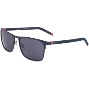 Tommy Hilfiger Men Th 1716/S Sunglasses, Blue Red/Gray, 57mm 16mm US