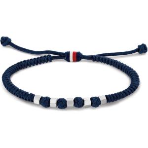Tommy Hilfiger Men’s Braided Nylon Bracelet with Sliding Knot