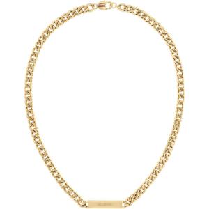 Tommy Hilfiger Men’s Jewelry Clash Collection – Perfect for Any Occasion – Gold Plated Bracelet and Necklace(Necklace)