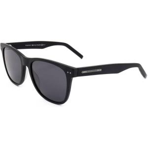 Tommy Hilfiger TH 1712/S Rectangular Sunglasses, Matte Black/Gray, 54mm, 18mm