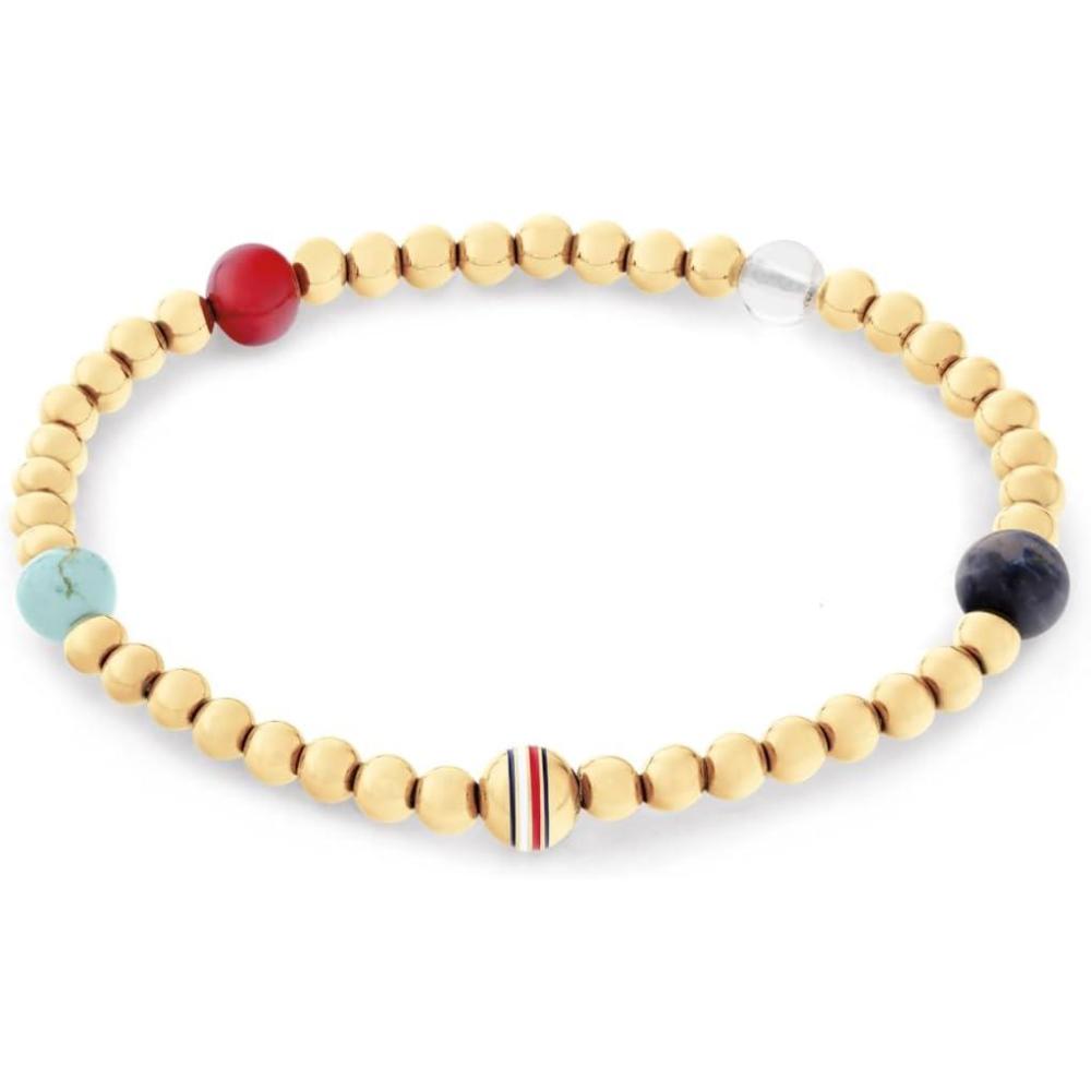 imageTommy Hilfiger Womens Beaded Bracelet with Signature Stripe