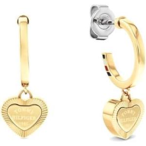 Tommy Hilfiger Women’s Fluted Heart Huggie Earrings