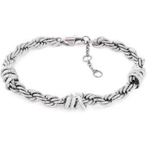 Tommy Hilfiger Women’s Nautical Charms Bracelet with Signature Stripe and Lobster Clasp