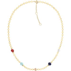Tommy Hilfiger Women’s Semi-Precious Beaded Necklace with Signature Stripe