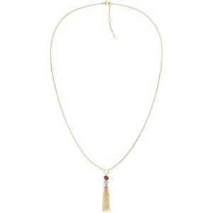 Tommy Hilfiger Women’s Semi-Precious Beaded Tassel Necklace
