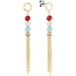 Tommy Hilfiger Women’s Tassel Earrings with Signature Stripe