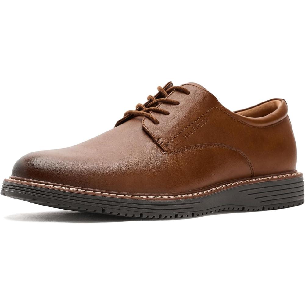 imageTommy Hilfiger Mens Hiday OxfordCognacDark Grey