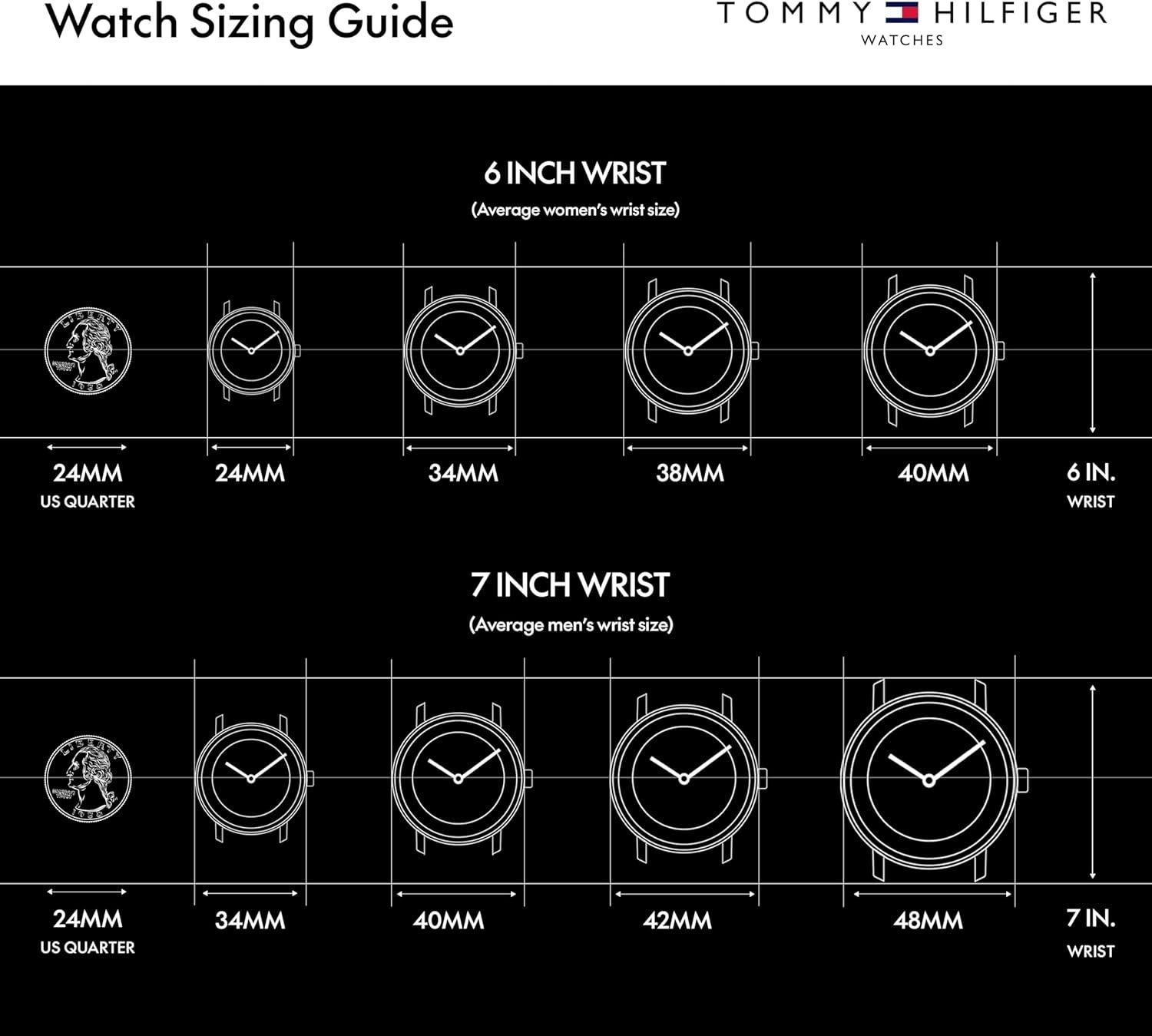 imageTommy Hilfiger Mens 3Hand Quartz Watch 42mm Case Leather Strap 3 ATM Water Resistant Modern Everyday Timepiece Gift for HimBlackSilver