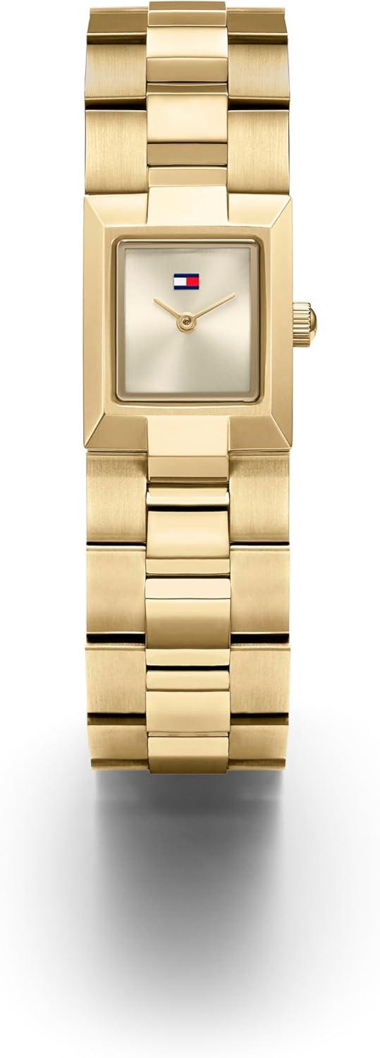 imageTommy Hilfiger Womens 2H Quartz Bracelet Watch JewelryInspired Square Design 3 ATM Water Resistance Elegant and Versatile Timepiece Gift for Her 205mmGold Plated