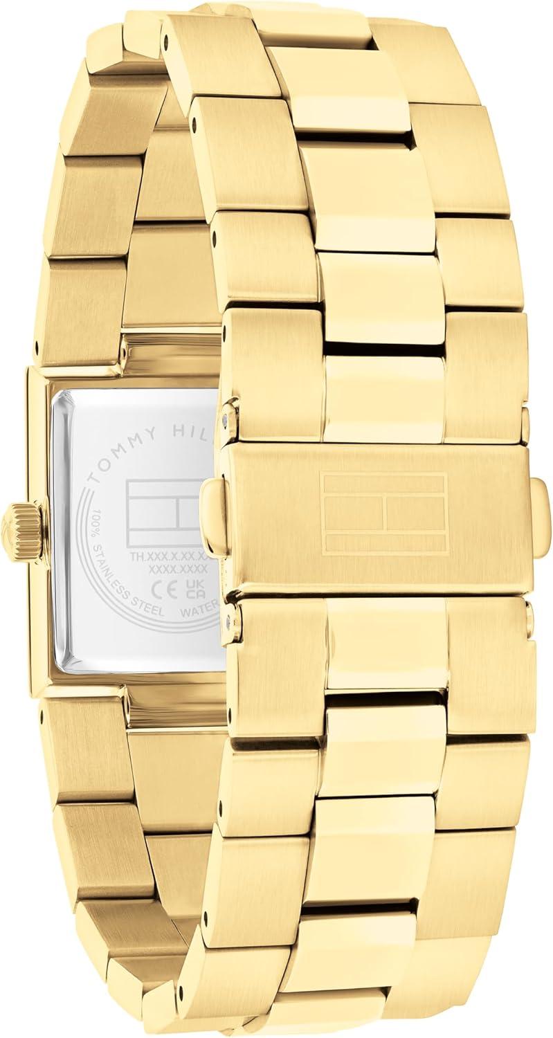 imageTommy Hilfiger Womens 2H Quartz Bracelet Watch JewelryInspired Square Design 3 ATM Water Resistance Elegant and Versatile Timepiece Gift for Her 205mmGold Plated