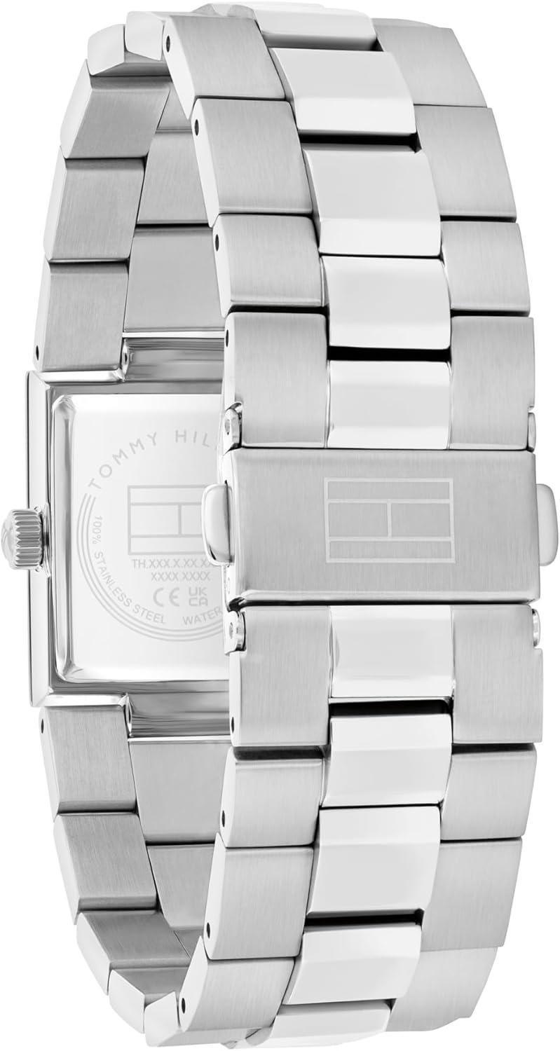 imageTommy Hilfiger Womens 2H Quartz Bracelet Watch JewelryInspired Square Design 3 ATM Water Resistance Elegant and Versatile Timepiece Gift for Her 205mmSilver