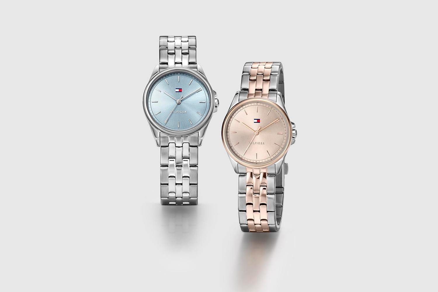 imageTommy Hilfiger Womens 3H Quartz Bracelet Watch Versatile EasytoWear and Timeless 3 ATM Water Resistance for Everyday Wear Gift for Her 30mmTwo Tone